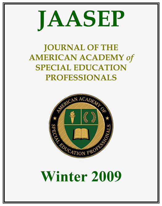 JAASEPcover Winter 2009 525