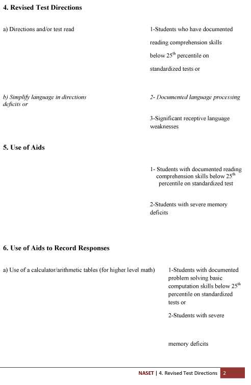 Criteria Recmnd Tst Mod2
