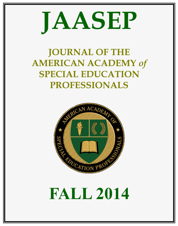 JAASEP FALL 2014 NASET COVER