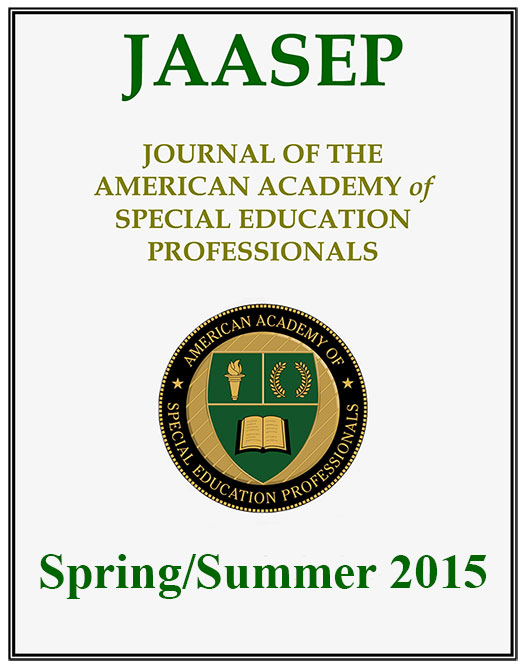 JAASEP nasetSpring Summer 2015 Cover