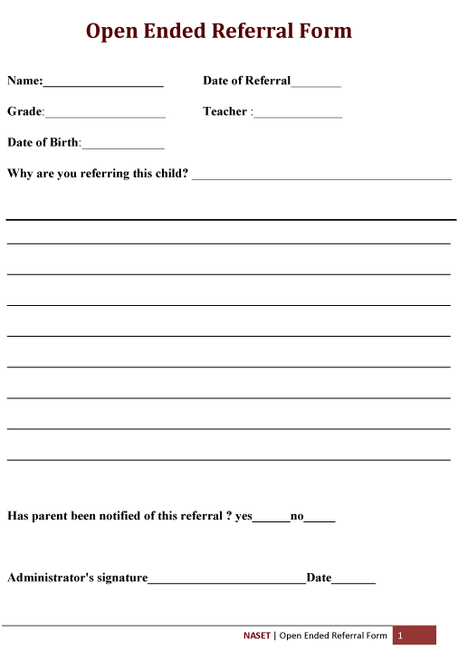 Open Ended Referral Form1