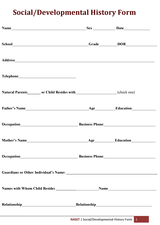 Social Development History