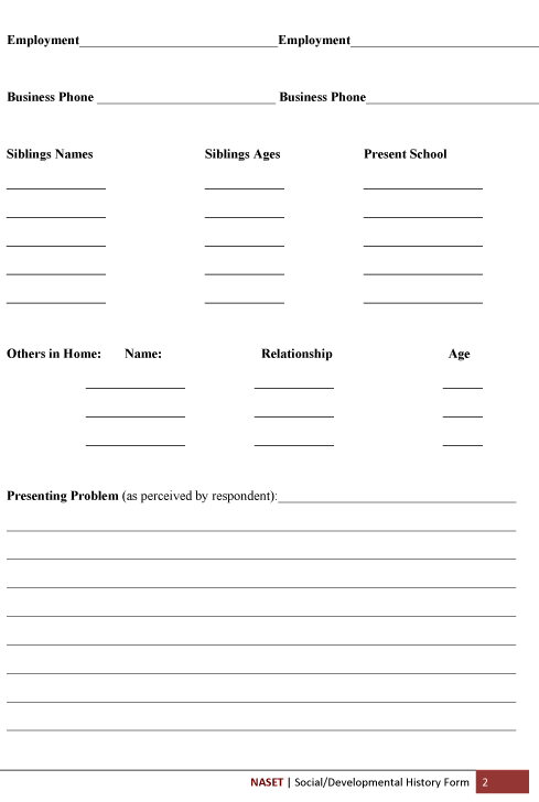 Social Devt History Form2