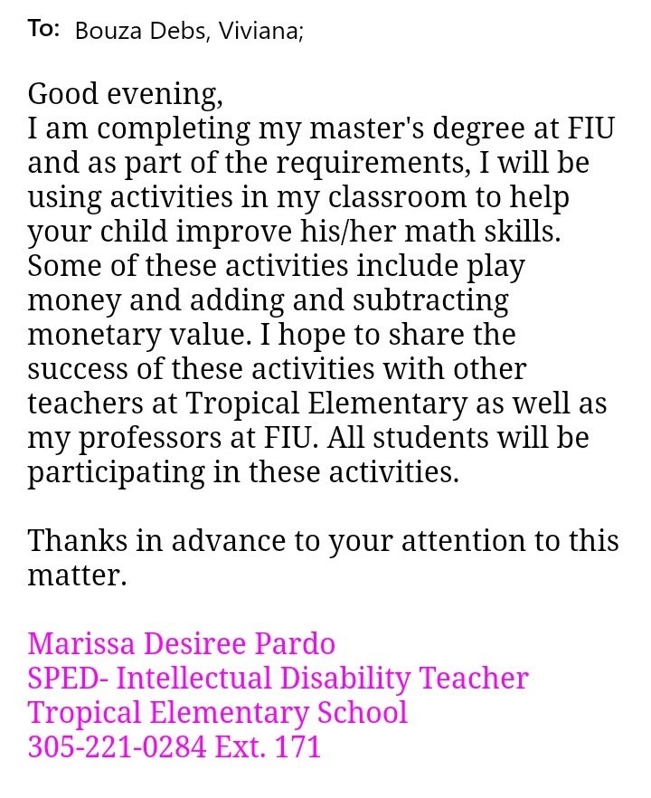 letter to bouza debs