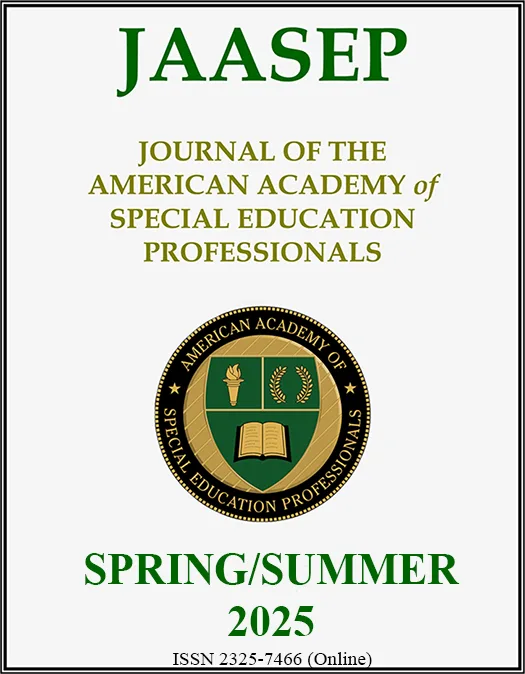 2025 525X688 Spring JAASEP Cover