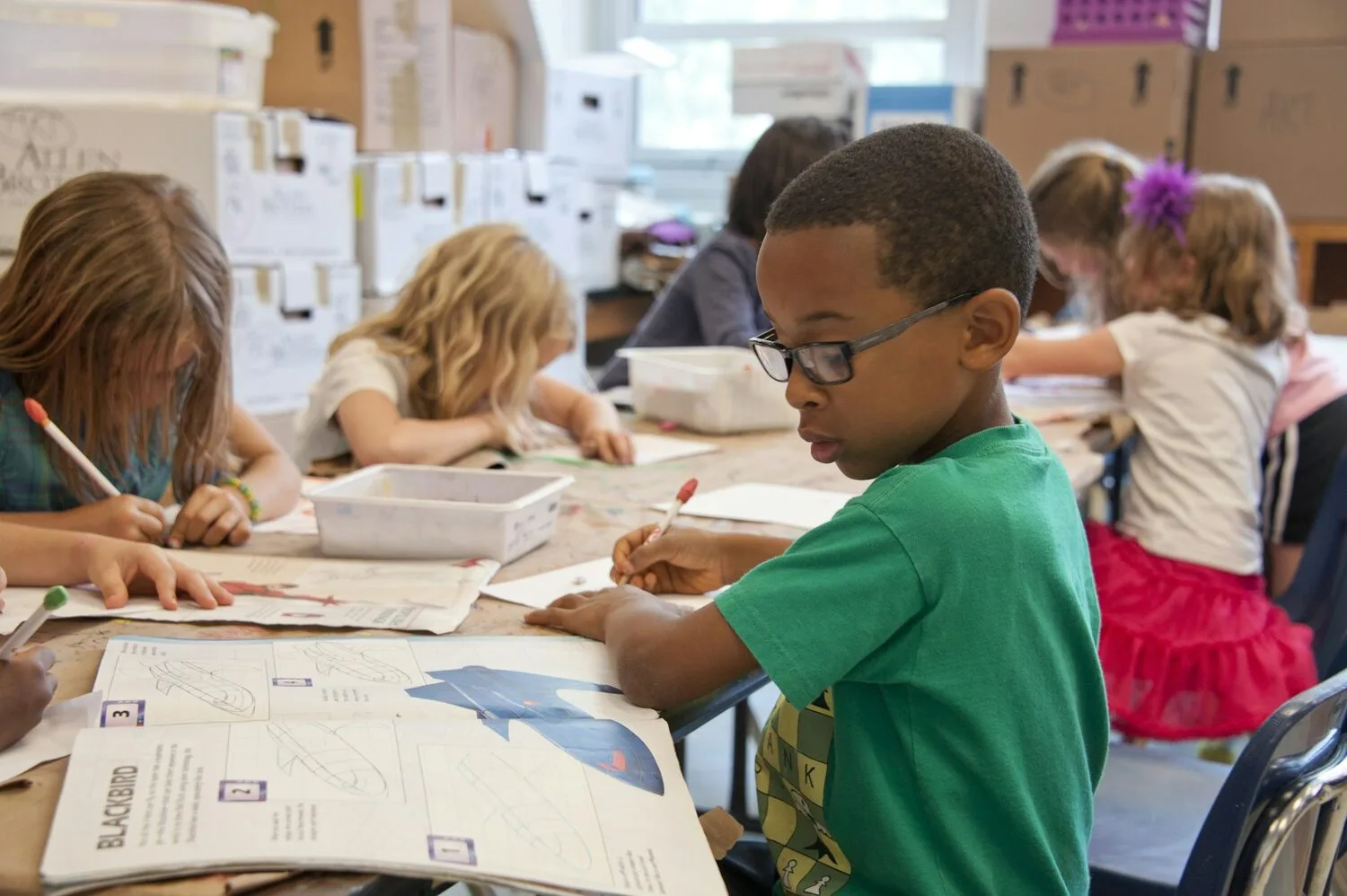 Focused learning in a special education support setting