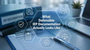 sample iep for a special education advocate